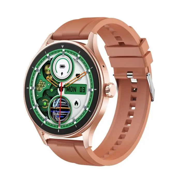 V19 Pro 1.52 inch Color Screen BT Calling Smart Watch, Support Health Monitoring / Remote Photography(Gold)