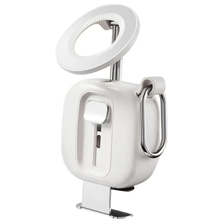 V2 Portable Foldable MagSafe Magnetic Travel Phone Holder(White)