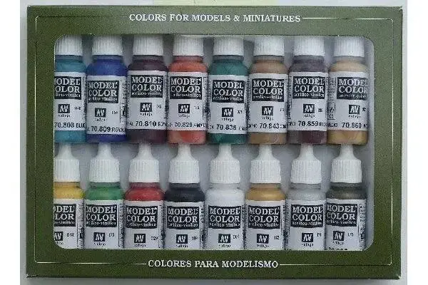 VALLEJO ACRYLIC MODEL COLOR SET ANCIENT/MEDIEVAL (16)
