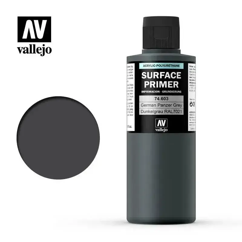 VALLEJO ACRYLIC PRIMER GERMAN PANZER GREY 60 ML