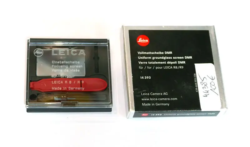Verre totalement dépoli pour Leica DMR