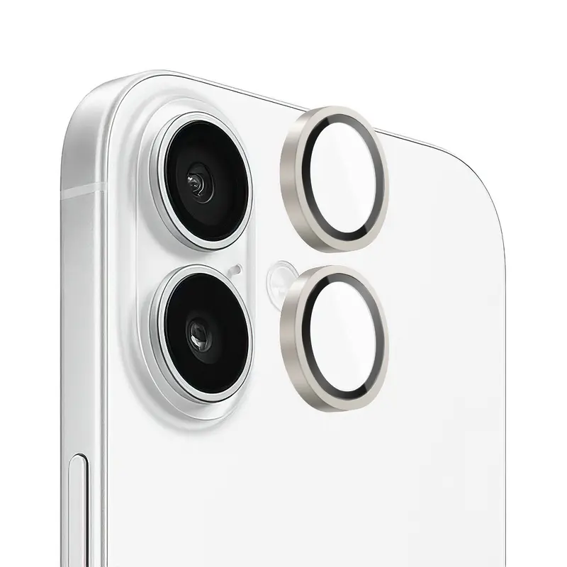 Verres Caméra Métalliques Argent pour iPhone 17