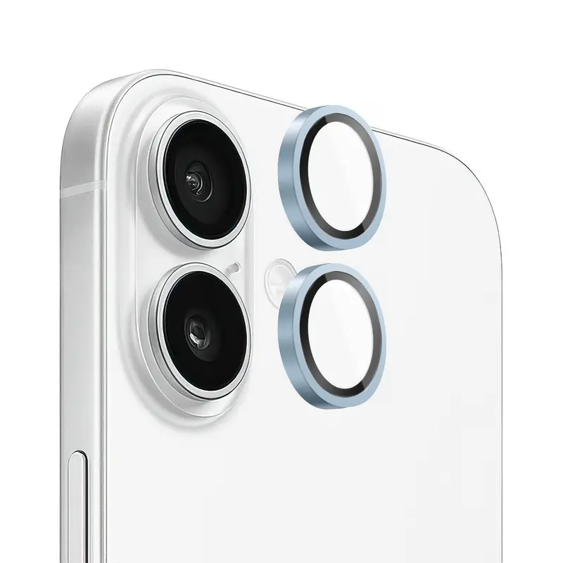 Verres Caméra Métalliques Bleu pour iPhone 17