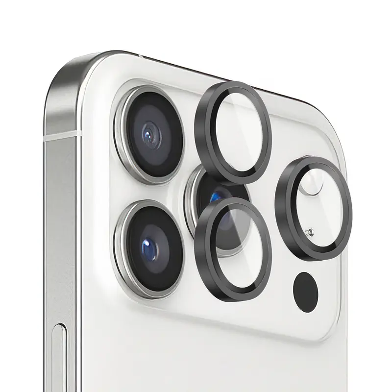 Verres Caméra Métalliques Noir pour iPhone 17 Pro Max
