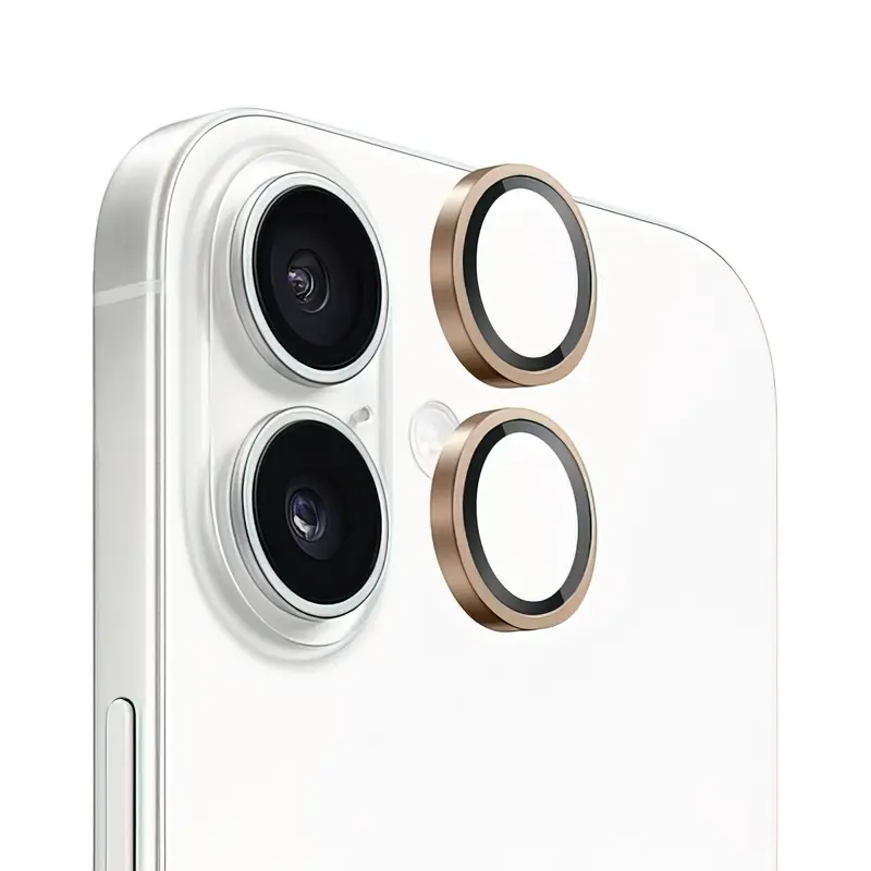 Verres Caméra Métalliques Or pour iPhone 17