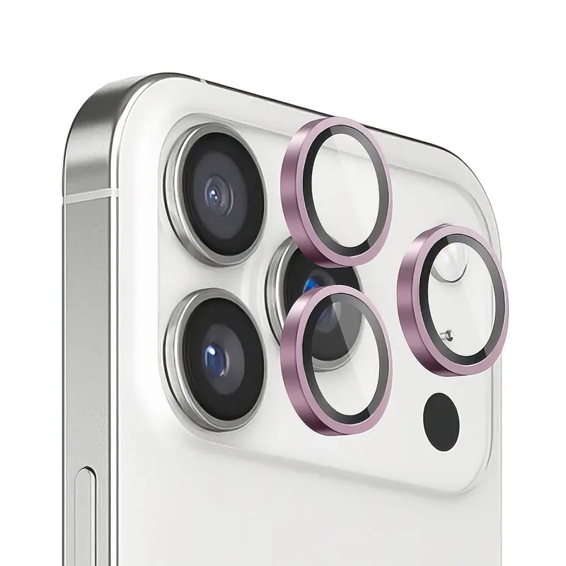 Verres Caméra Métalliques Rose pour iPhone 17 Pro