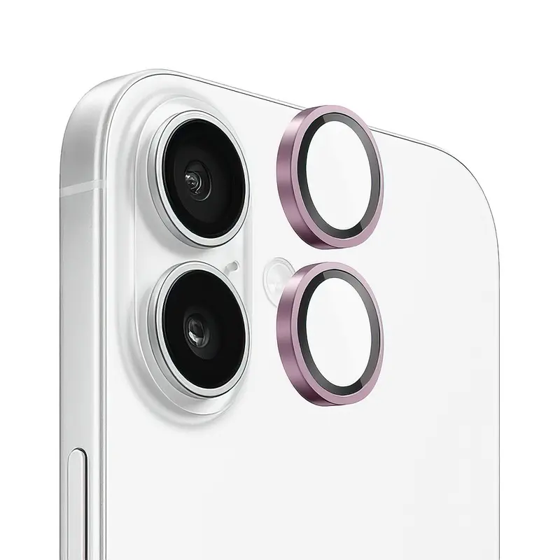 Verres Caméra Métalliques Rose pour iPhone 17