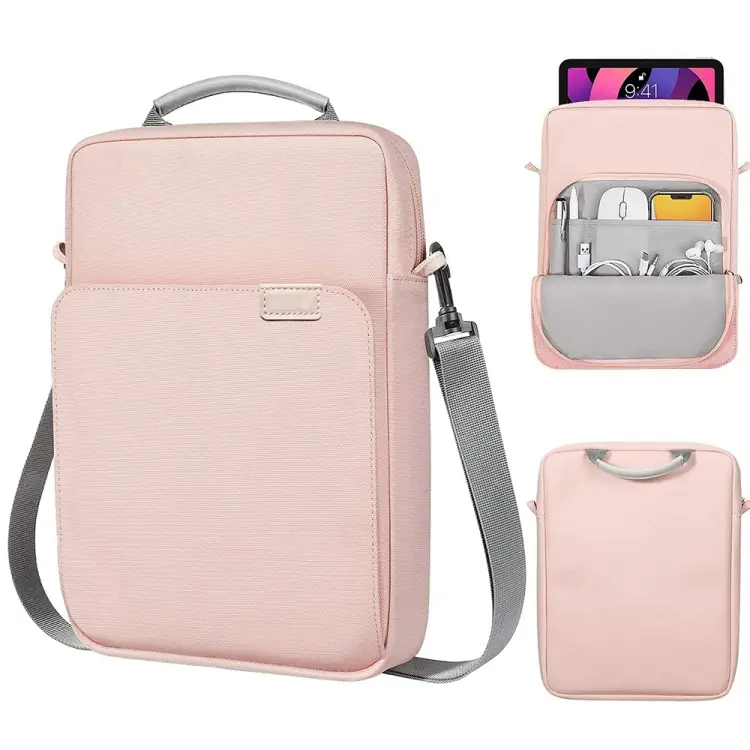 Vertical Laptop Bag Handheld Shoulder Crossbody Bag, Size
