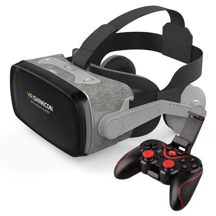 VR SHINECON G07E Earphone Edition VR Glasses for 4.7-6.1 inch Phone, Model