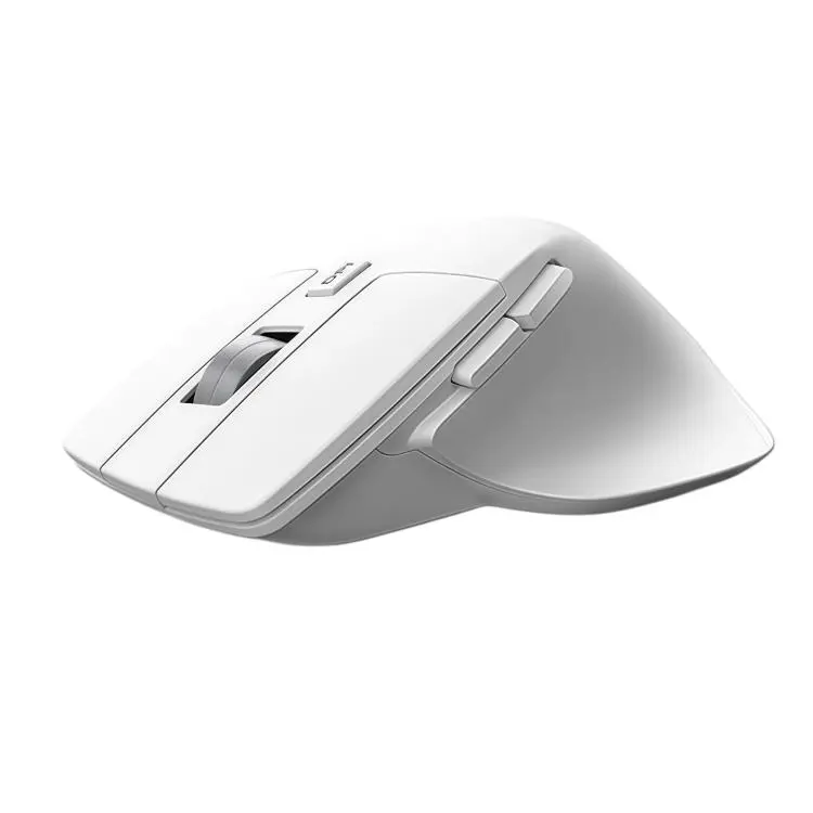 W&P M-WB2 Wireless Ergonomic Mouse Tri-Mode Bluetooth & 2.4G Silent Computer Mouse(White)