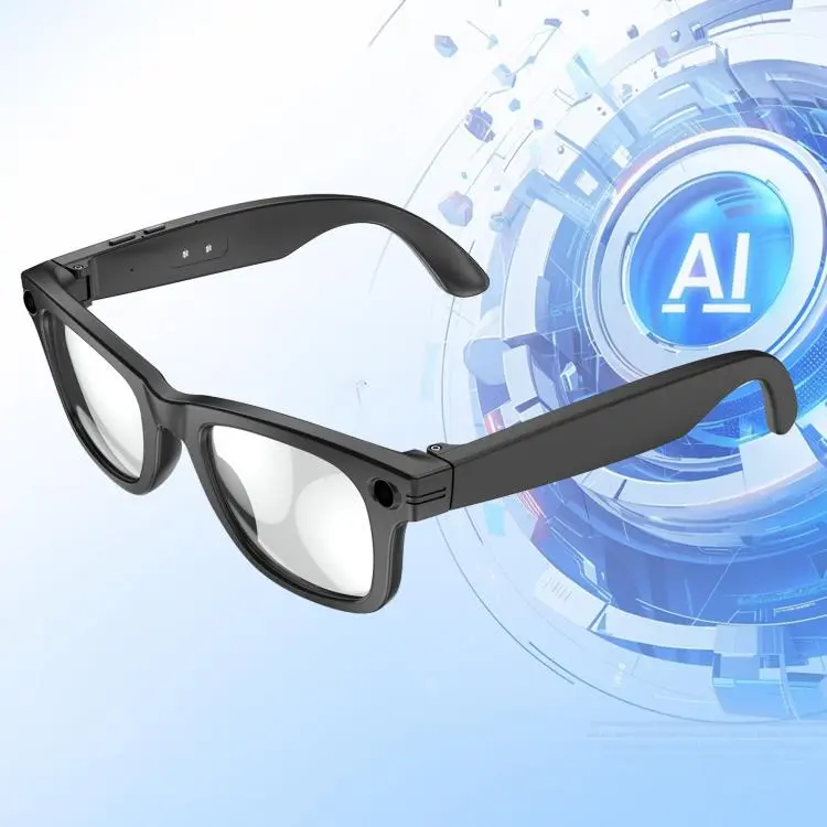 W610T Smart AI Glasses with 8MP HD Camera, BT Call, Video Recording, WiFi Transmission, Al Smart Voice Assistant, Type