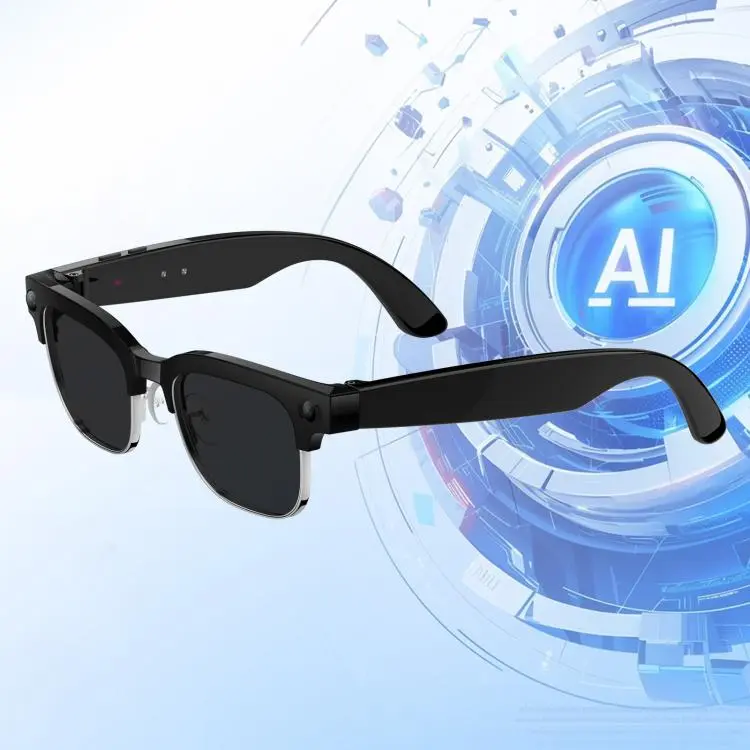 W630T Smart AI Glasses with 8MP HD Camera, BT Call, Video Recording, WiFi Transmission, Al Smart Voice Assistant, Type