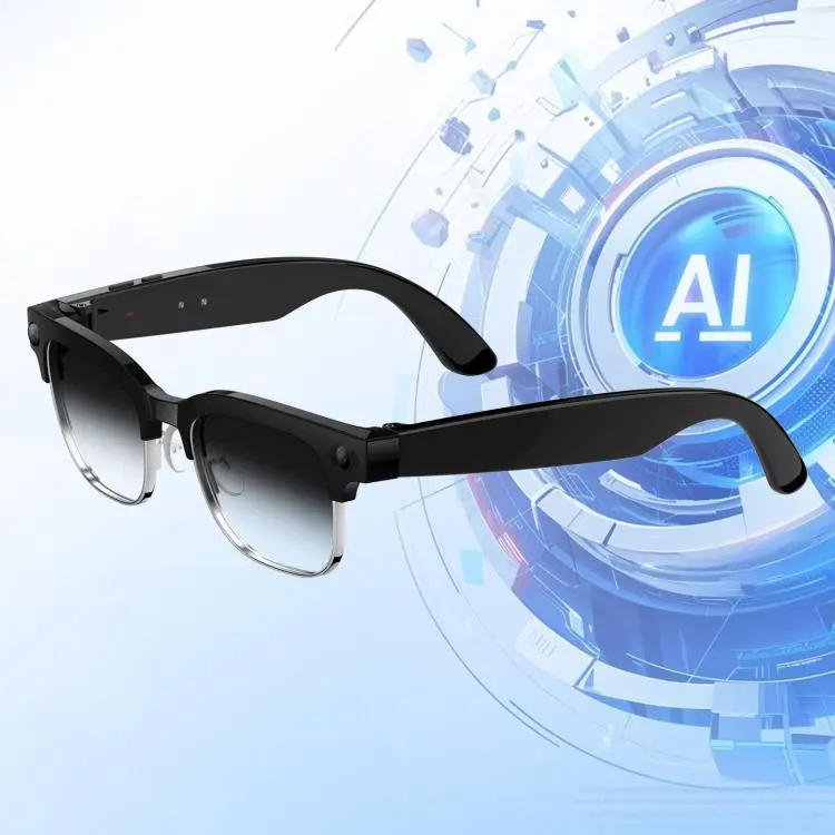 W630T Smart AI Glasses with 8MP HD Camera, BT Call, Video Recording, WiFi Transmission, Al Smart Voice Assistant, Type