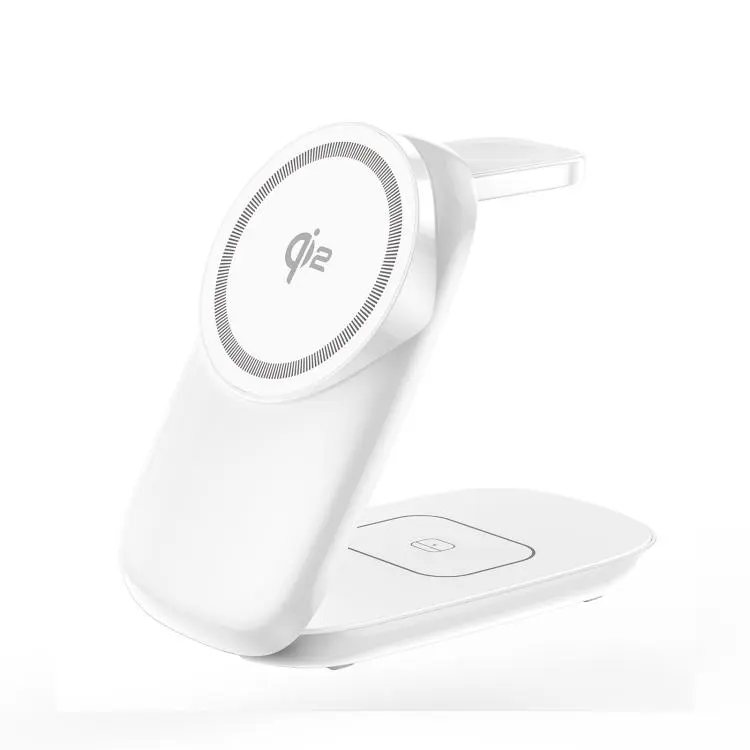 W72Q 20W 3 in 1 Multifunctional Magnetic Wireless Charger(White)