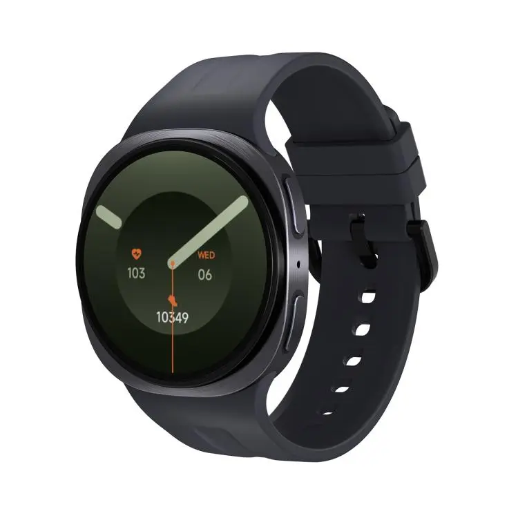 W9 Mini 1.29 inch IPS Round Screen Foreign Language Version Smart Watch Supports Blood Glucose Testing(Black)