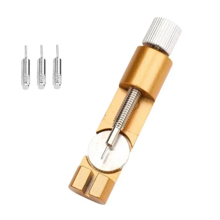 Watch Repair Tools Watch Band Length Adjustment Tool Band Remover With Elevated Platform Design(Gold)
