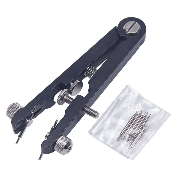 Watch Strap Pins Removal Pliers V-shape Watch Remover(Black)