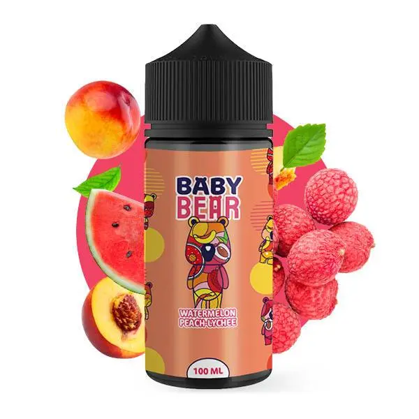 Watermelon Peach Lychee 100ml - Baby Bear