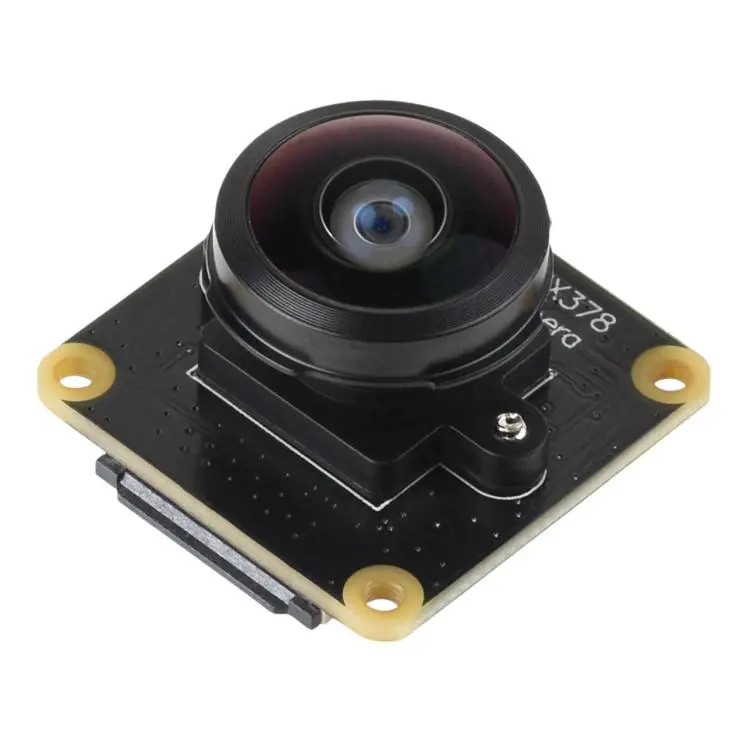 WAVESHARE 34709 IMX378-190 12.3MP Fisheye Lens Camera 190-Degree FOV Rolling Shutter For Raspberry Pi Series Boards