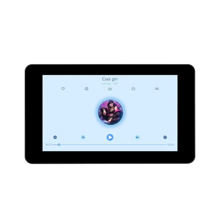 WAVESHARE ESP32-S3 7 Inch AI Voice Touch Display Development Board, 800 × 480 Resolution, 5-Point Touch, IPS Display Panel, Supports 2.4GHz Wi-Fi & BLE 5, Spec