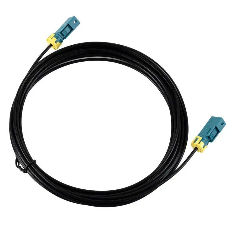 WAVESHARE Fakra Z-Coded Dual Female Waterproof Coaxial Cable, RG174 Coaxial Cable, 5m Length, Compatible With GMSL1/2 Cameras