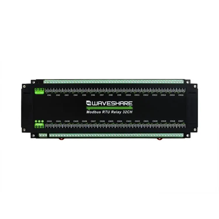 Waveshare Modbus RTU 32-Ch Relay Module RS485 Interface With Multiple Isolation Protection Circuits