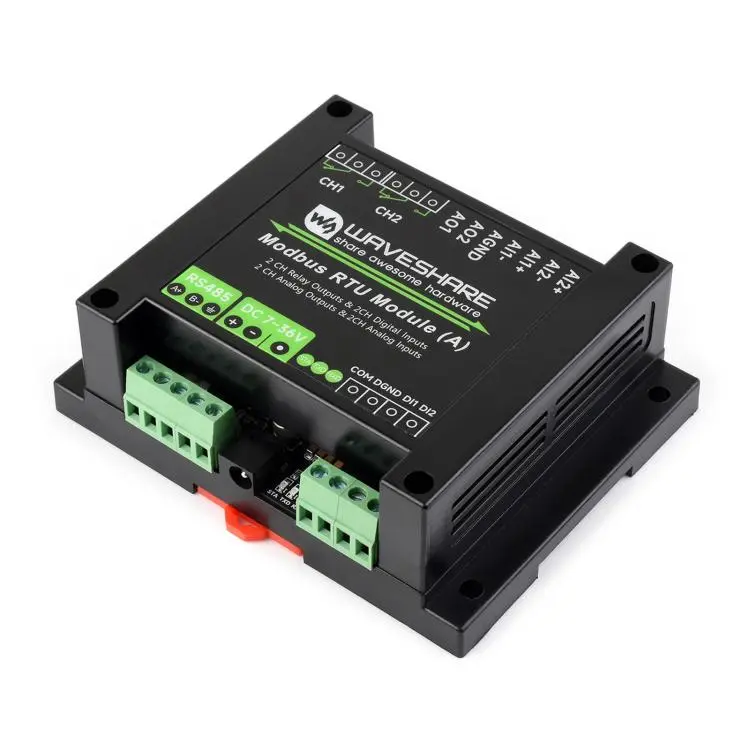 WAVESHARE Modbus RTU Module (A) Mixed Input And Output Module, Multiple Isolation Protection Circuits, Supports Voltage And Current Acquisition