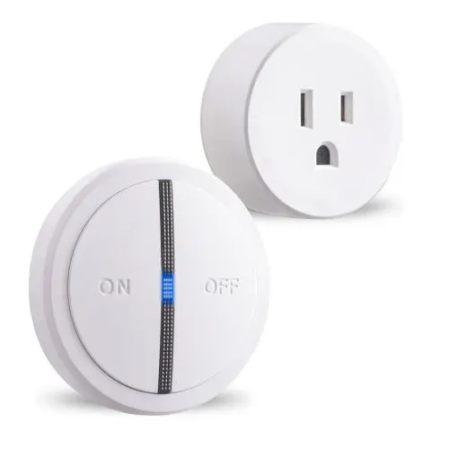 Wireless Plug Outlet with Remote – 500ft Range, Waterproof Smart Plug for Household Appliances