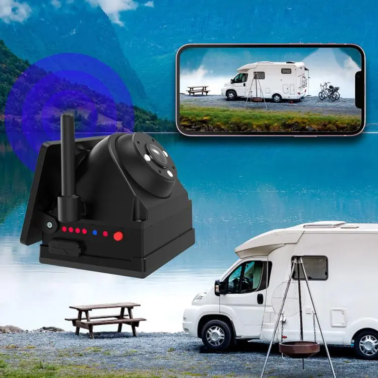 Wireless WIFI Magnetic Solar-Powered HD Camera Dashcam Reversing Camera(F25C)