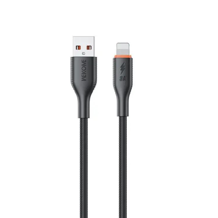 WK WDC-91i 12W USB to 8 Pin Silicone Data Cable, Length