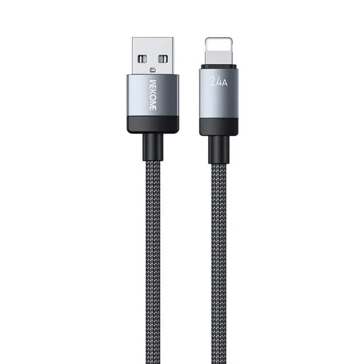 WK WDC-97 Kingkong Ruike Series Braided Charging Data Cable, USB to 8 Pin Port, Length