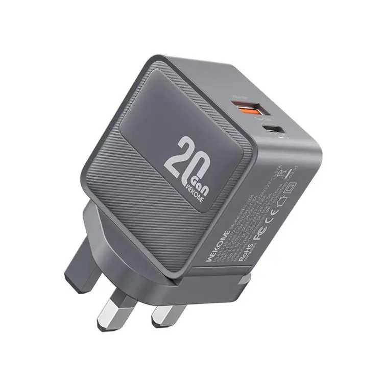 WK WP-U104 Swift 20W USB-C / Type-C, USB-A Charger, Plug