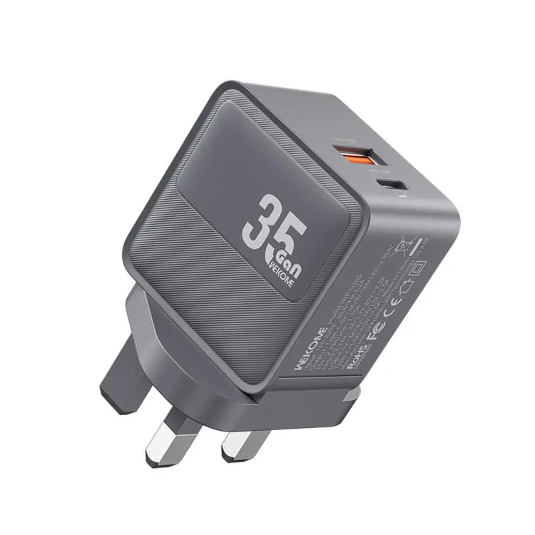 WK WP-U105 Swift 35W USB-C / Type-C, USB-A Charger, Plug