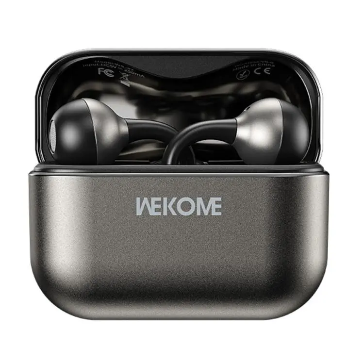WK WS-37 Kinvoice Series Clip-on Metal Wireless Bluetooth Earphone(Tarnish)