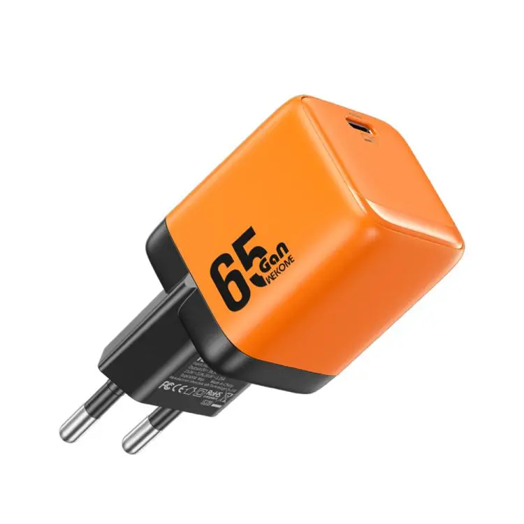 WK WU-09 Cinsuy ??65W Type-C Single Port GaN Charger, Plug Type