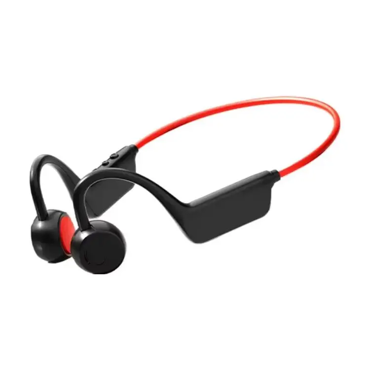 X1 Air-Conduction Bluetooth Earphones Running Exercise Waterproof Over-Ear Earphones(Black Red)