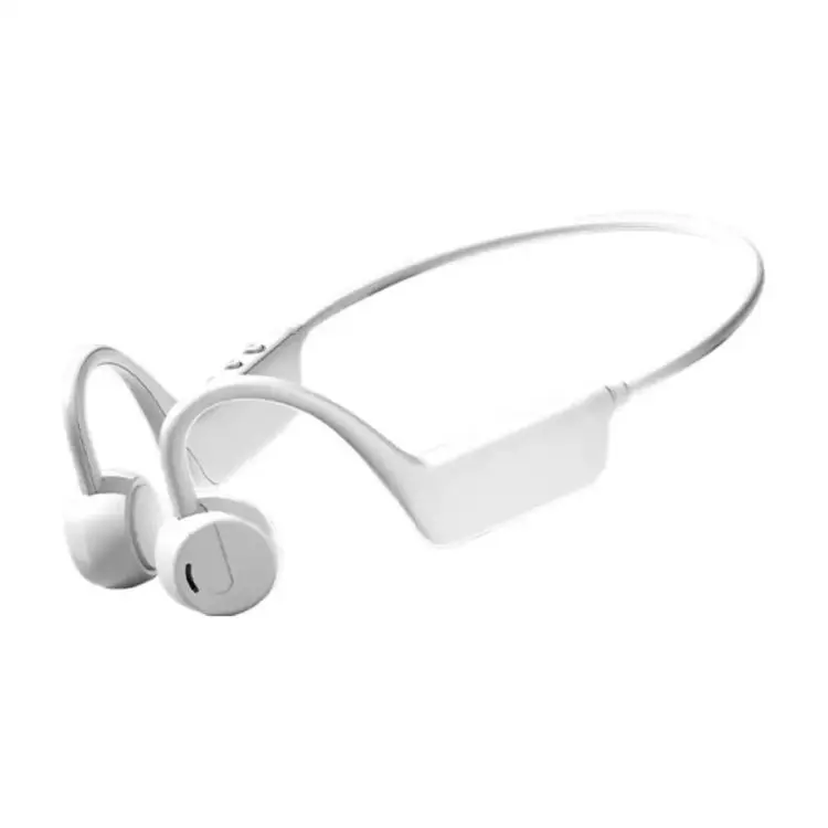 X1 Air-Conduction Bluetooth Earphones Running Exercise Waterproof Over-Ear Earphones(White)
