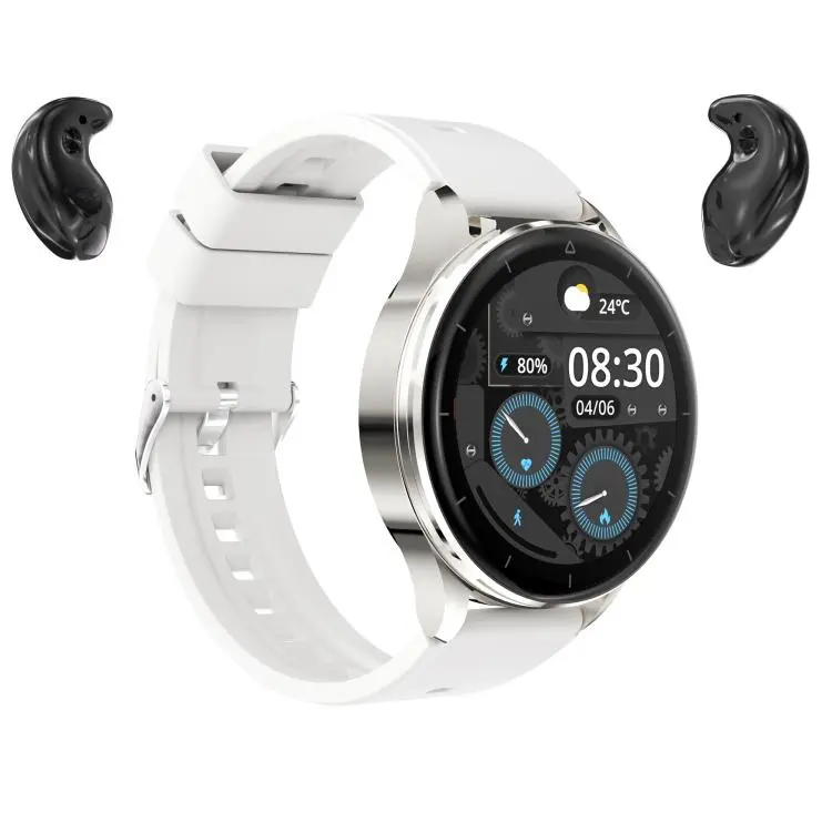 X10 Pro Smart Watch & Sleep TWS Earphones, 1.45 inch Screen, Support Bluetooth Call / Heart Rate(Steel Color)
