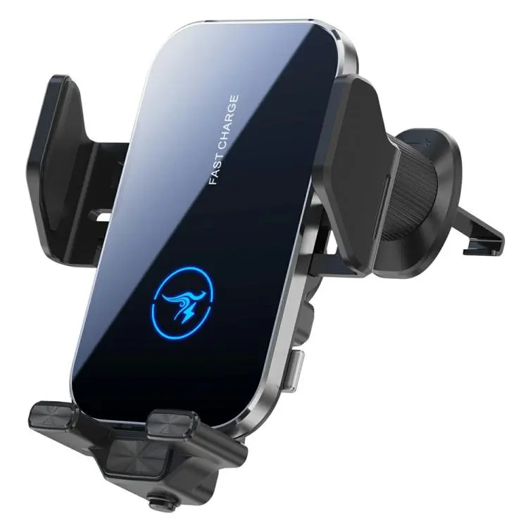 X14 15W Qi Wireless Car Charger 360-Degree Rotatable Air Vent Phone Holder(Silver)
