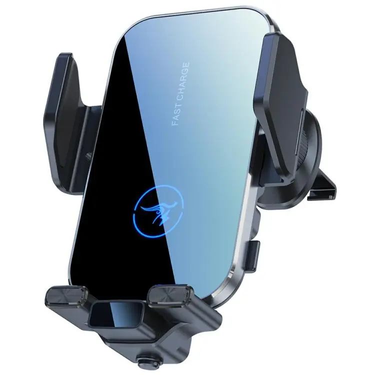 X14s 15W Wireless Car Charger 360 Degree Rotating Auto-Clamping Vent Mount Phone Holder(Silver)