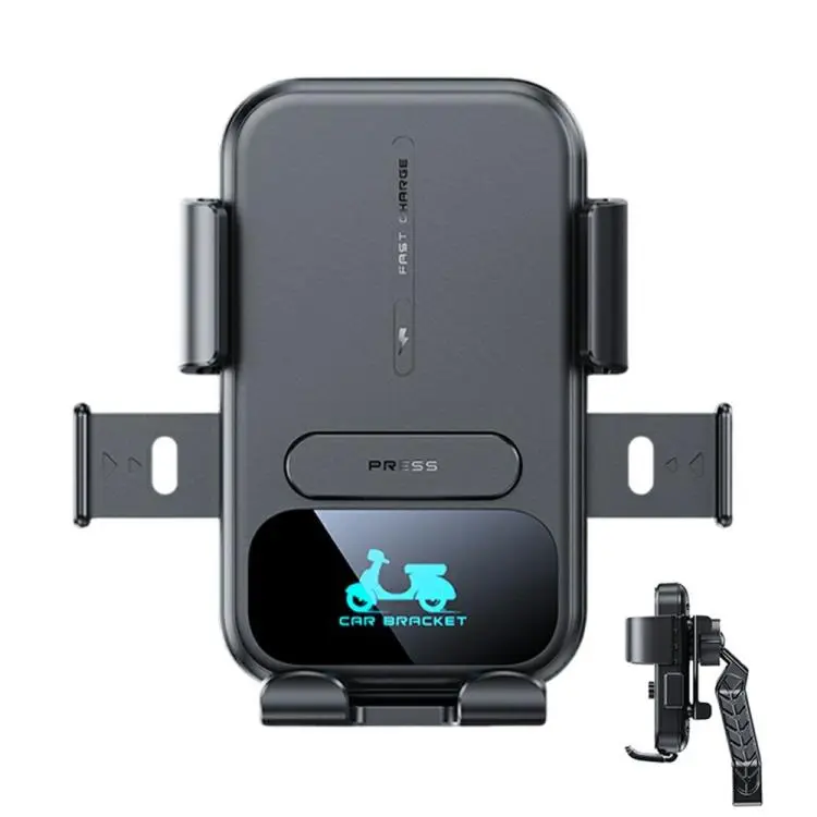X18 15W Wireless Charging Phone Mount Waterproof 360-Degree Rotation for Electric Motorcycles