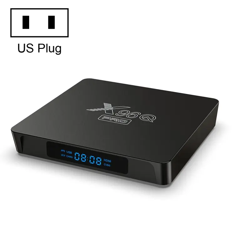 X96Q PRO 4K Smart TV BOX Android 10.0 Media Player, Allwinner H313 Quad Core ARM Cortex A53, RAM