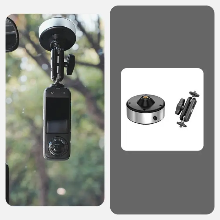 Xasurg Electric Vacuum Suction Cup Mount for DJI, Insta360, GoPro and Other Action Cameras, Type