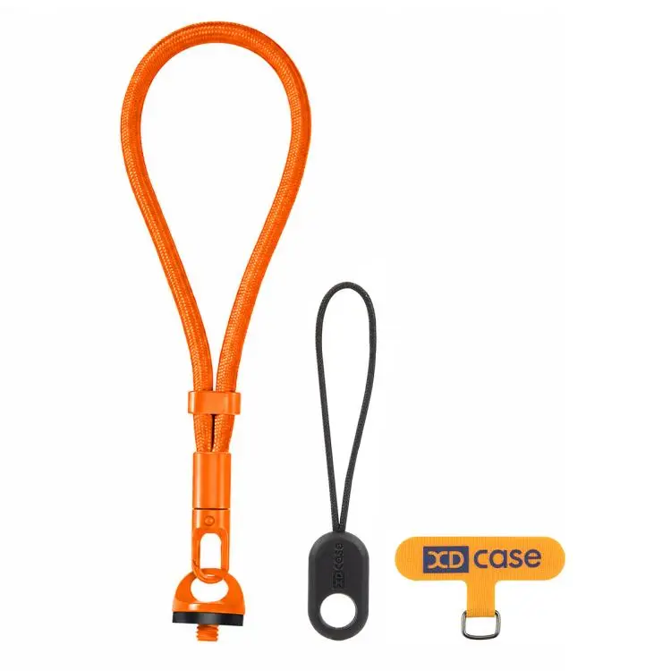 XDcase 4-in-1 Set Camera Wrist Strap Phone Lanyard for DJI, Insta360, GoPro and Other Action Cameras(Orange)