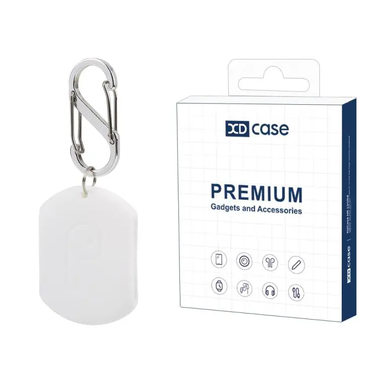 XDcase Silicone Storage Case for Earphones Ear Caps with Carabiner(White)