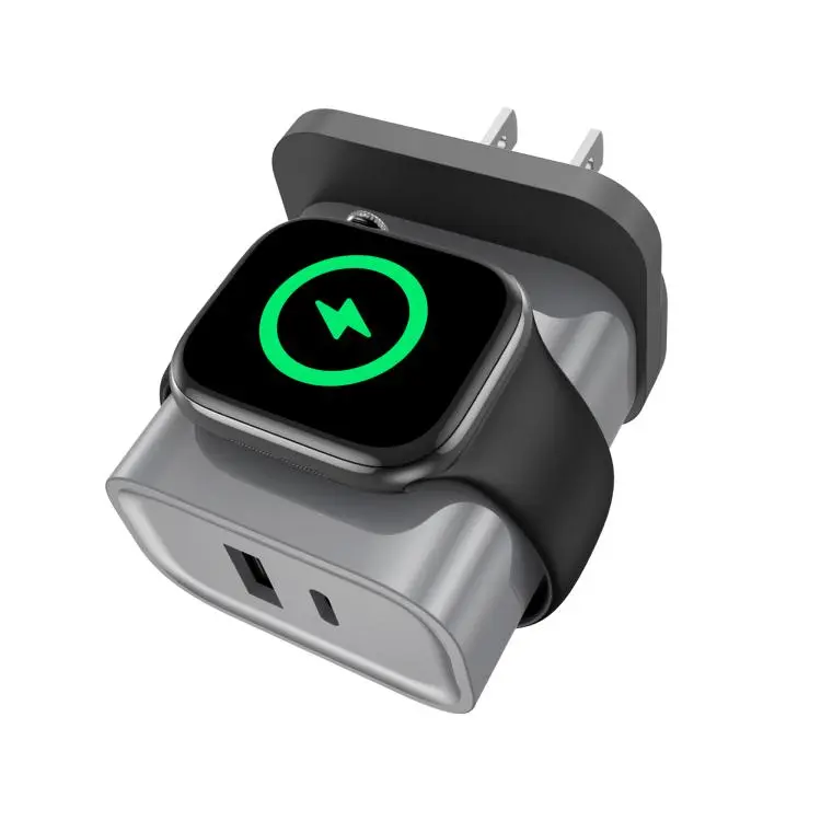 XL-16 3 in 1 20W USB + Type-C Multifunctional Wireless Charger(Black)