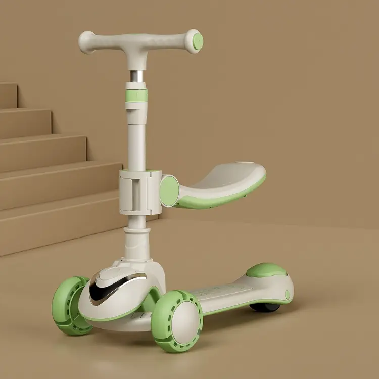 XOEYU K8 Multifunctional Adjustable Folding Children Scooter with Music and Lights, Color