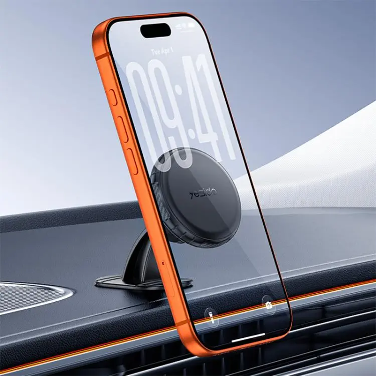 Yesido C235 Car 360 Degrees Rotation Dashboard Magnetic Phone Holder(Black)