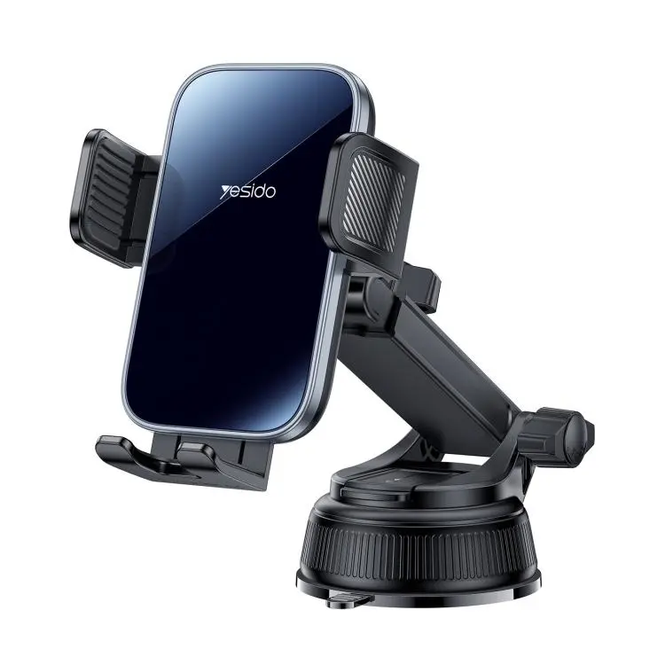 Yesido C279 Car Suction Cup Clamp Phone Holder(Black)