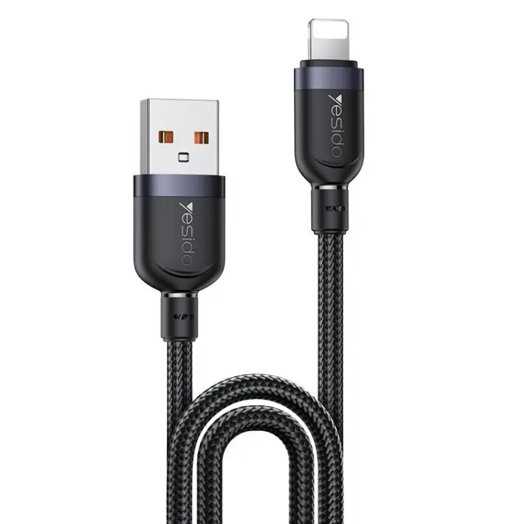Yesido CA133L 12W 2.4A USB to 8 Pin Charging Data Cable, Length